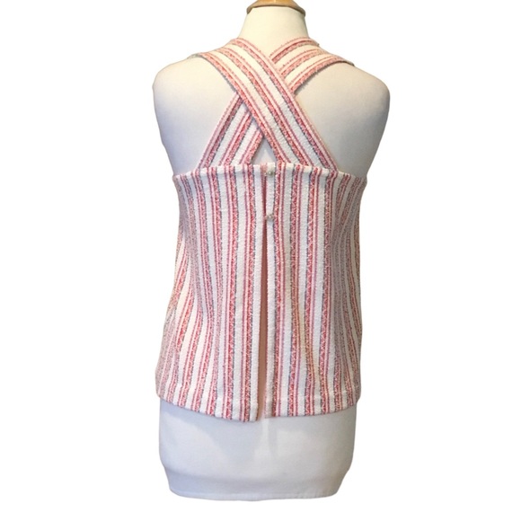 Madewell Boucle Striped Split Back Tank Top - Picture 3 of 11